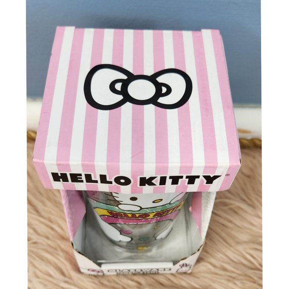 NIB SANRIO HELLO KITTY 16 OZ GLASSWARE - Picture 3 of 4